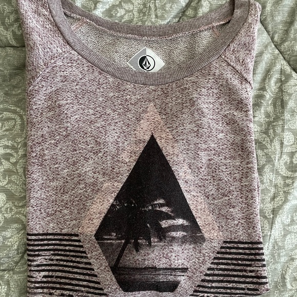 Volcom scoop neck palm tree sweatshirt - Picture 5 of 5